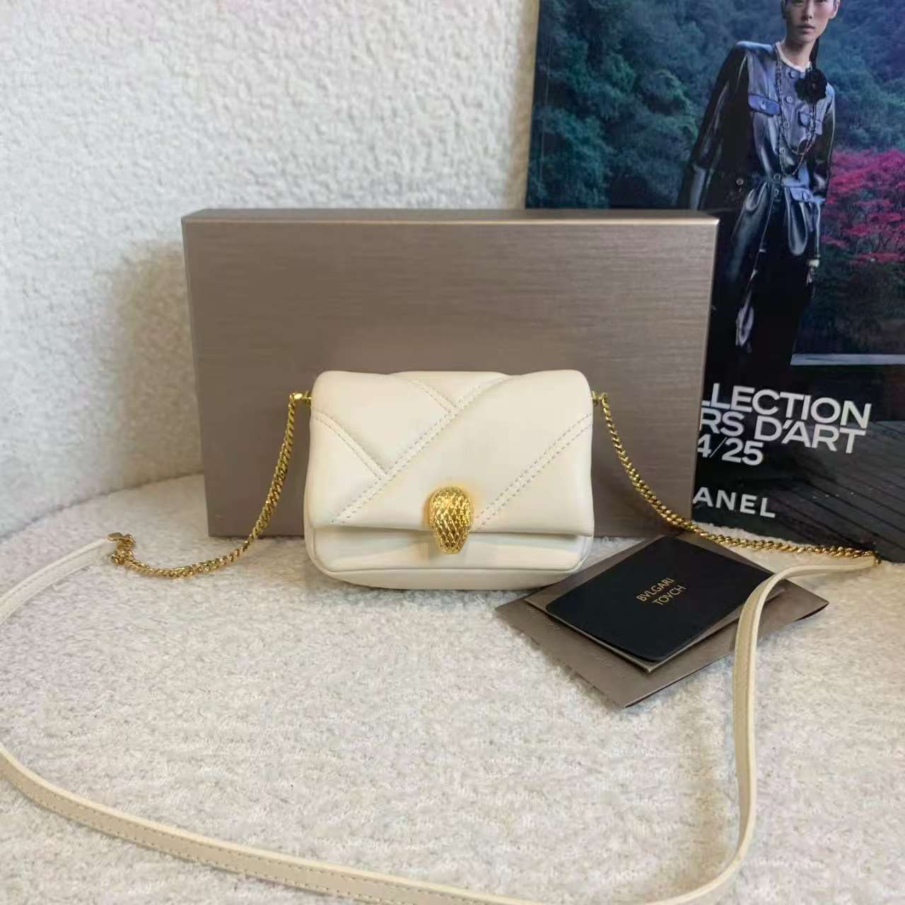 99新 BVLGARI/宝格丽 mini云朵包/95678148/代卖服务/12期免息