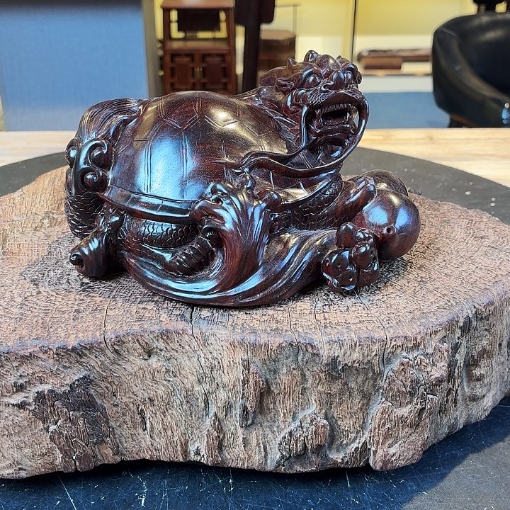 风***景端景台紫檀木类紫檀