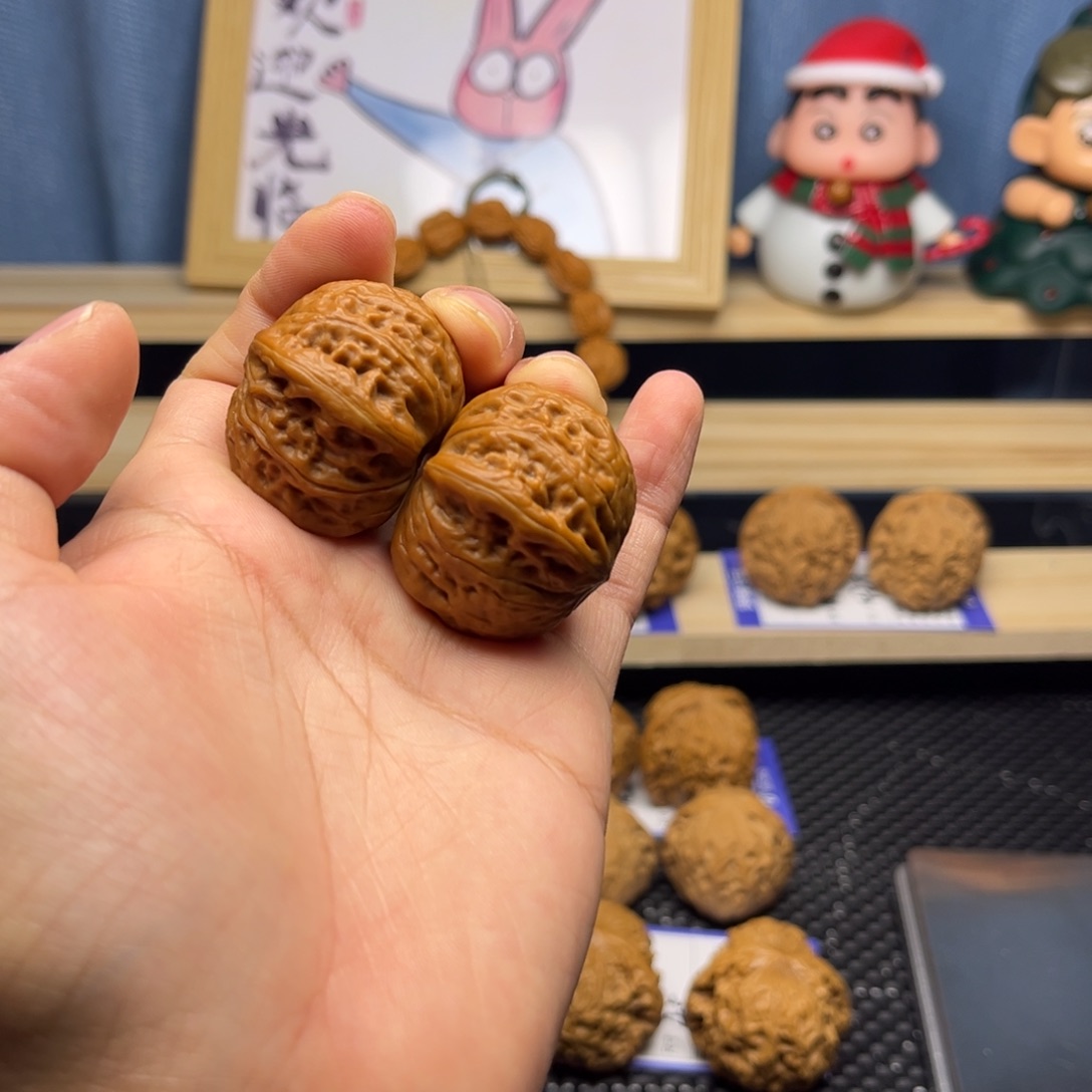 文玩核桃把件铁锤35尺修