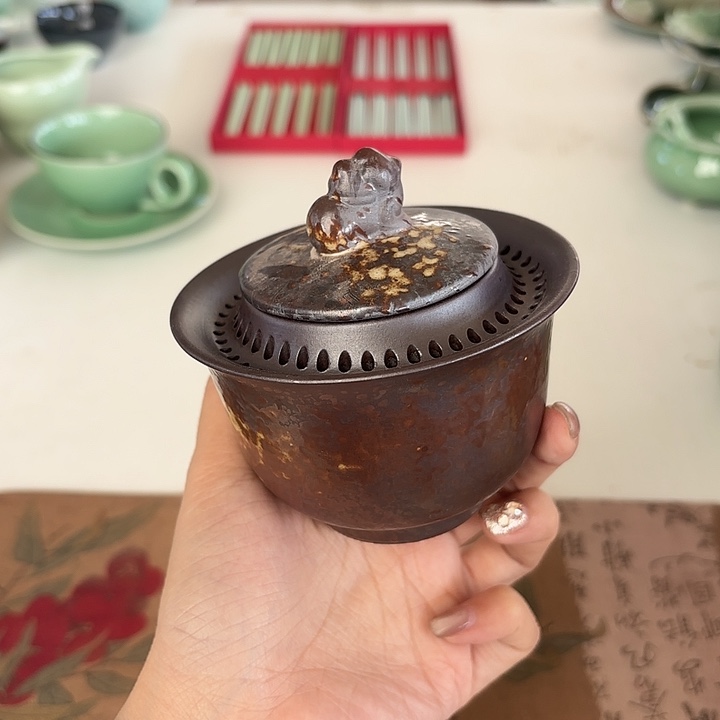 龙泉云间青瓷小米茶器