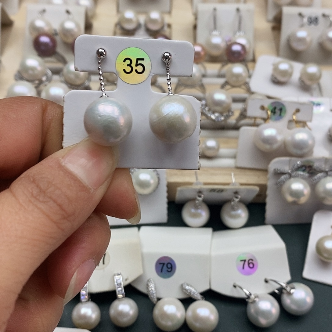 银S925镶嵌淡水珍珠颈饰