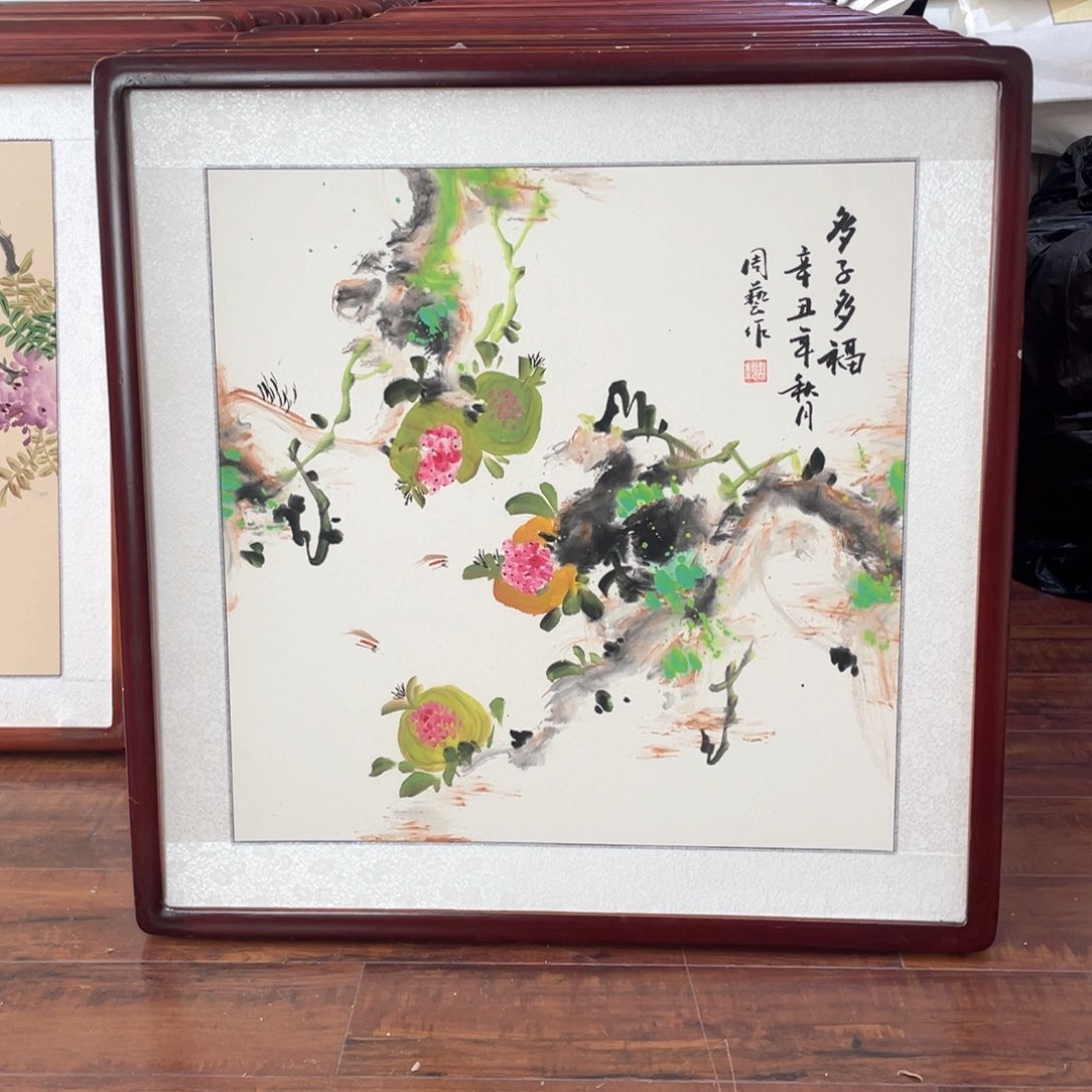 国画带框尺寸63*63厘米