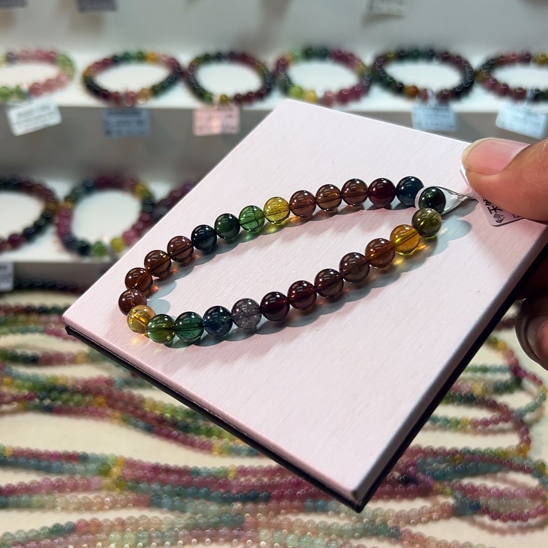 碧玺未镶嵌手链碧玺