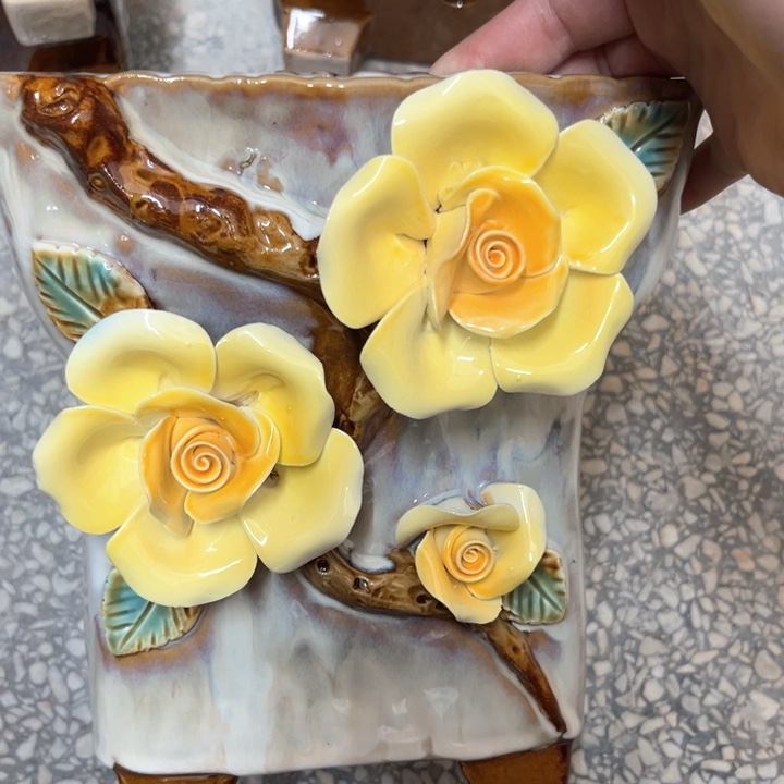 紫砂花盆粗陶材质多肉花盆