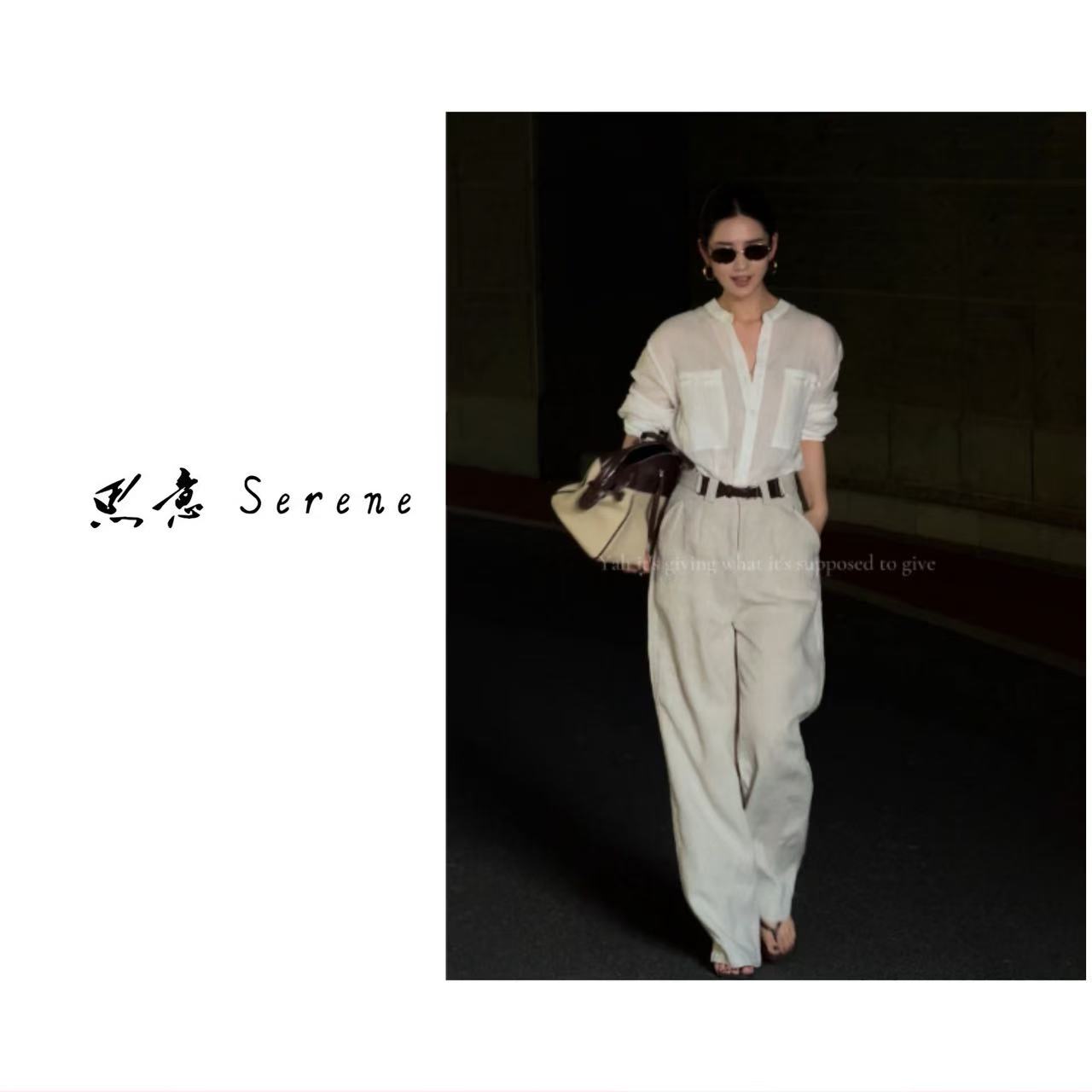 【思意专属】亚麻休闲裤休闲显瘦