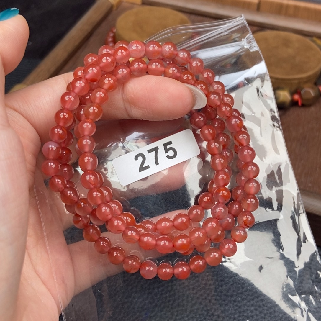南红玛瑙未镶嵌手链卡5.9