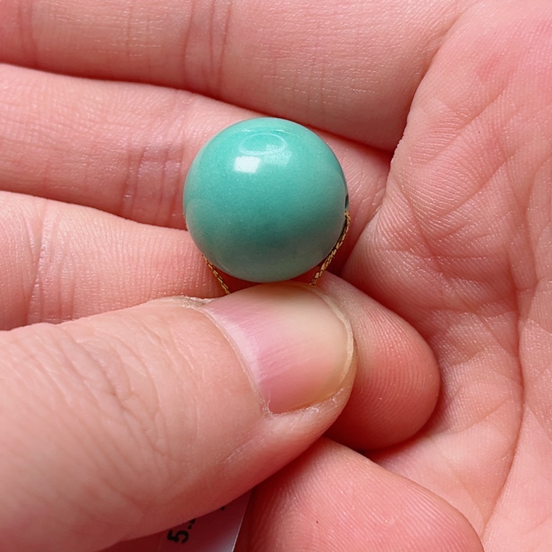 绿松石15.7圆珠未镶嵌