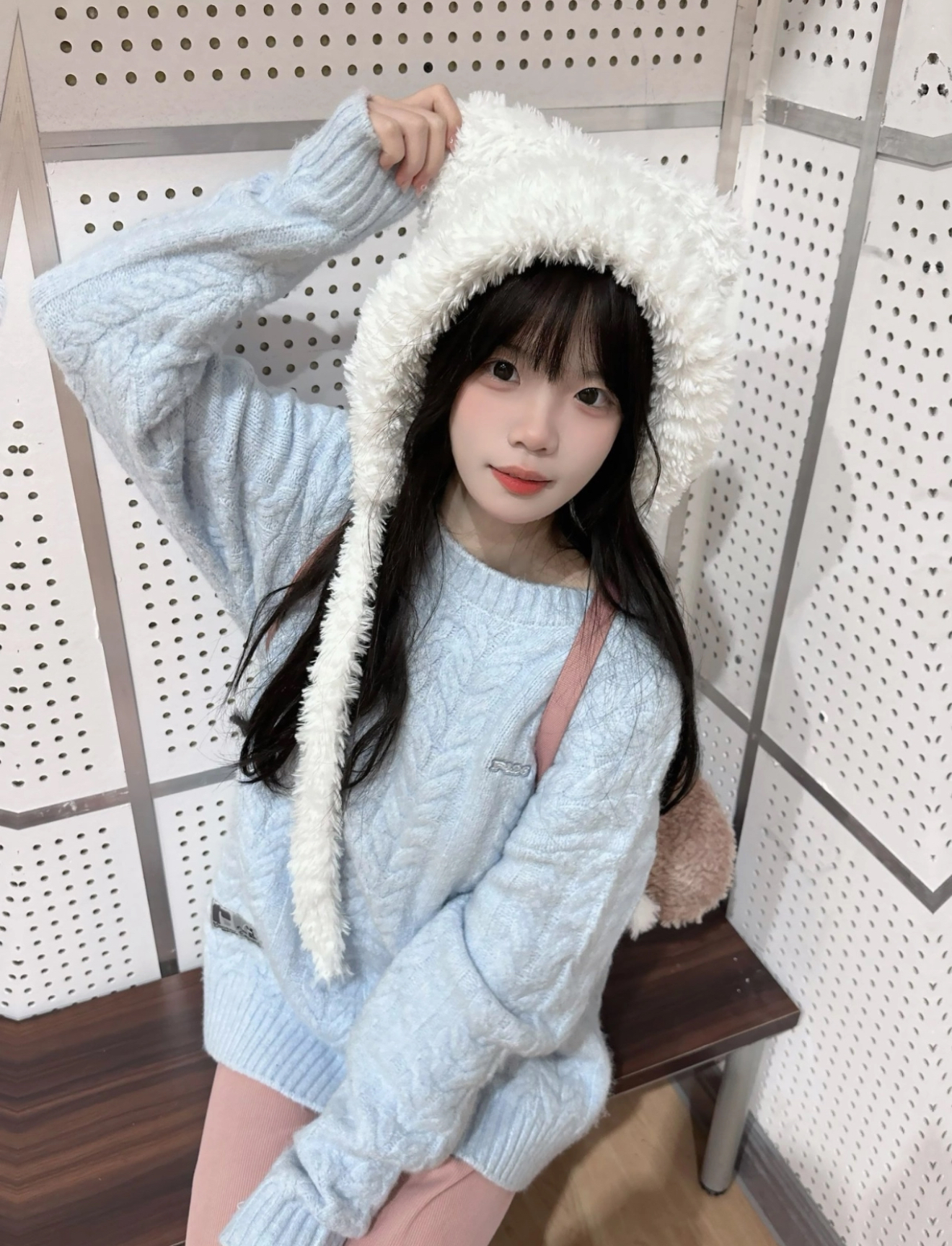 66麦穗麻花毛衣宽松