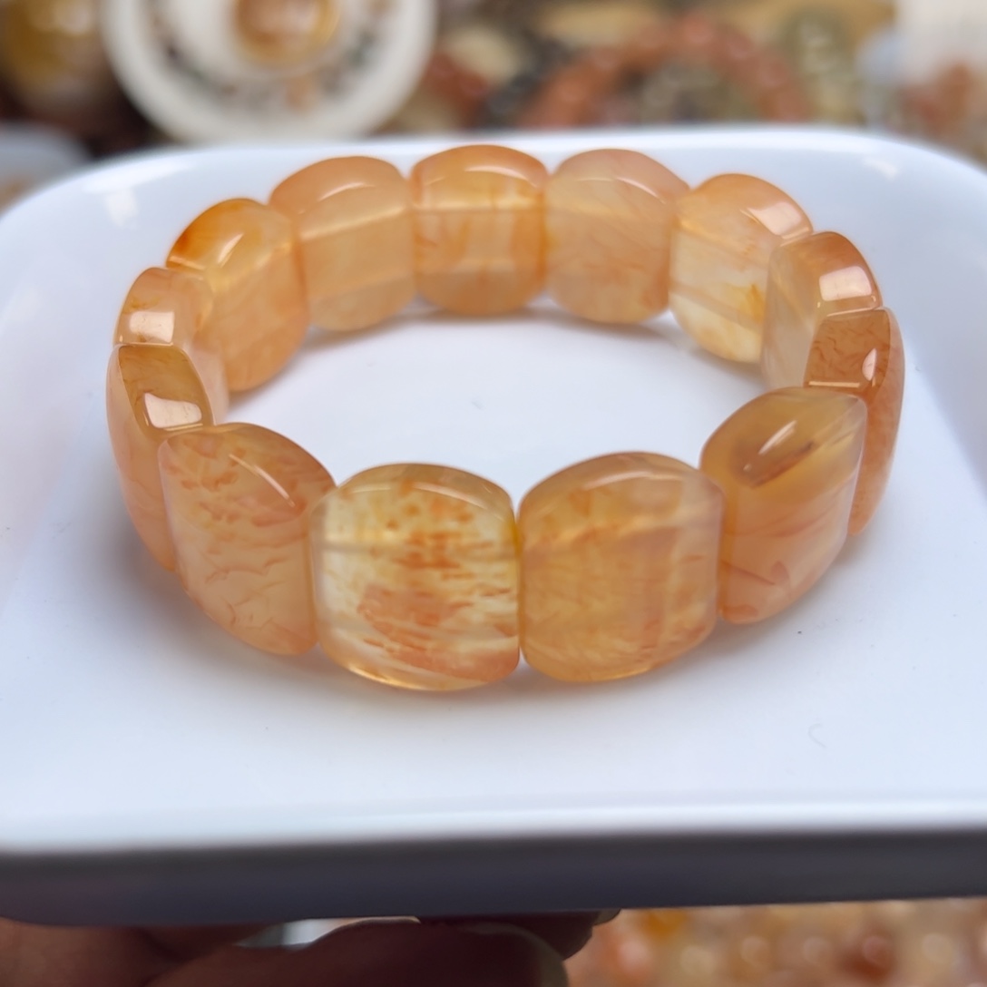 未镶嵌玛瑙/玉髓珠宝半成品