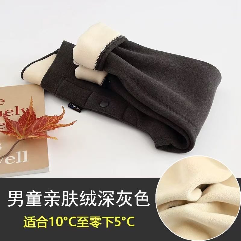 201089男童童装2025冬季新款男童韩版潮酷帅气加绒加厚保暖裤潮