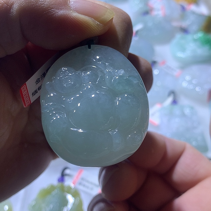 翡翠未镶嵌颈饰天然翡翠A货吊坠