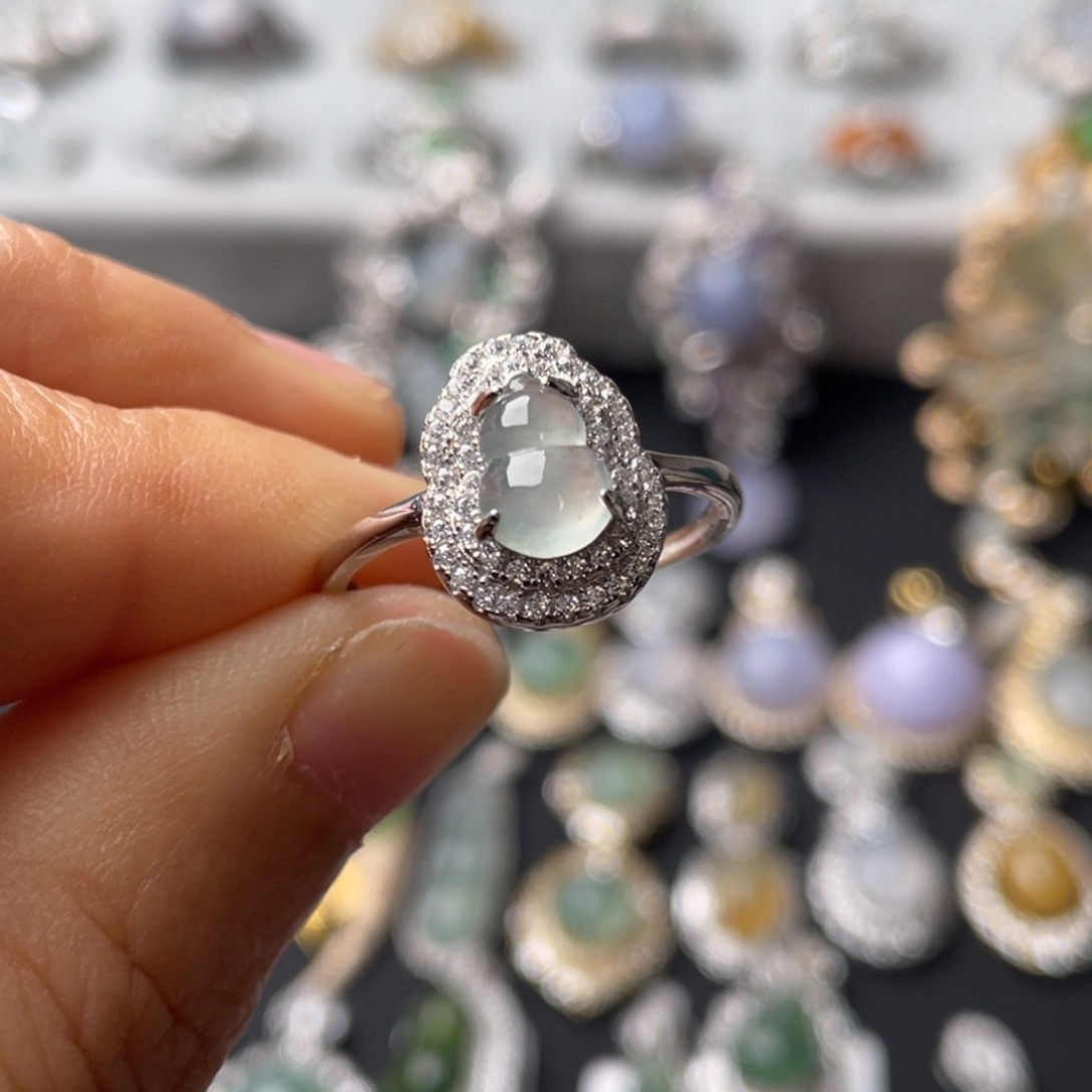 *****翡翠银S925镶嵌吊坠(不含链)