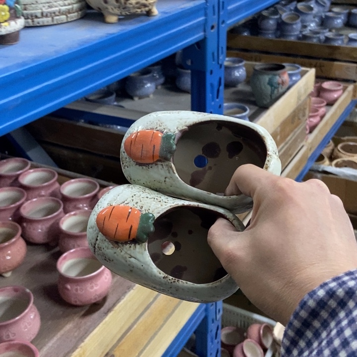 陶瓷花盆单场满9.9发7*6*5