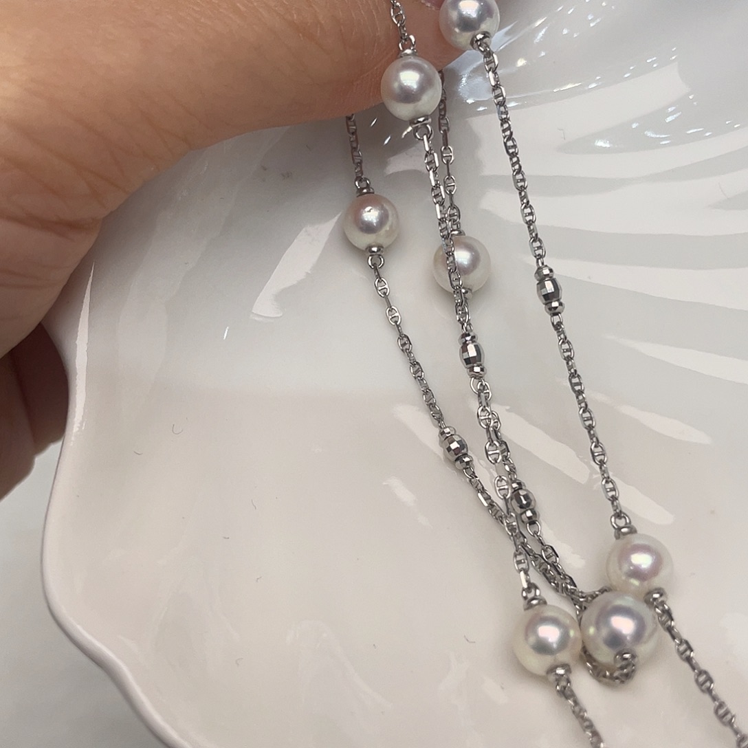 银S925镶嵌颈饰海水珍珠