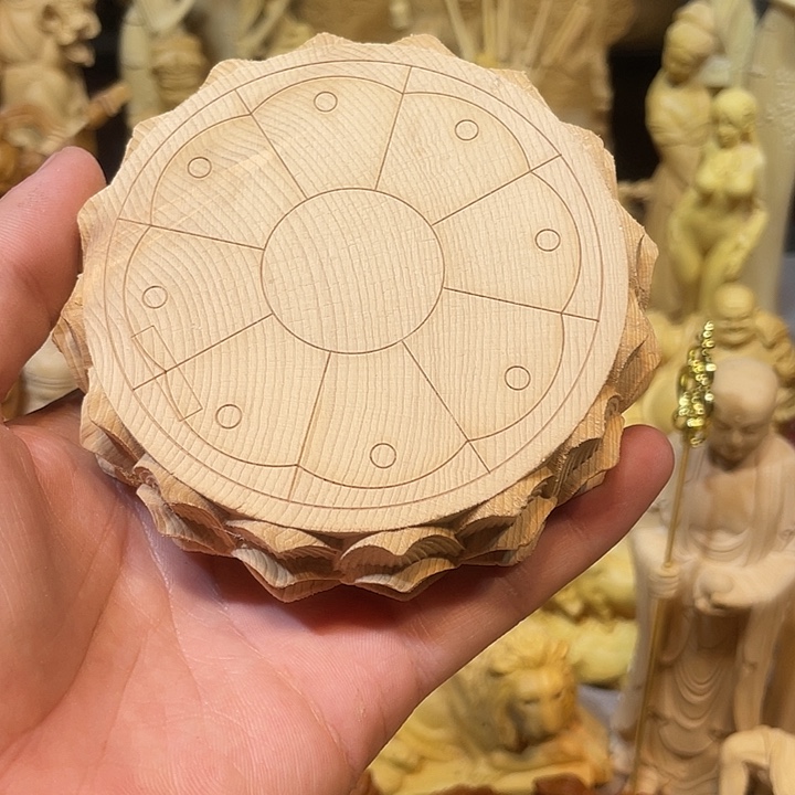 黄杨木瑕疵莲花座