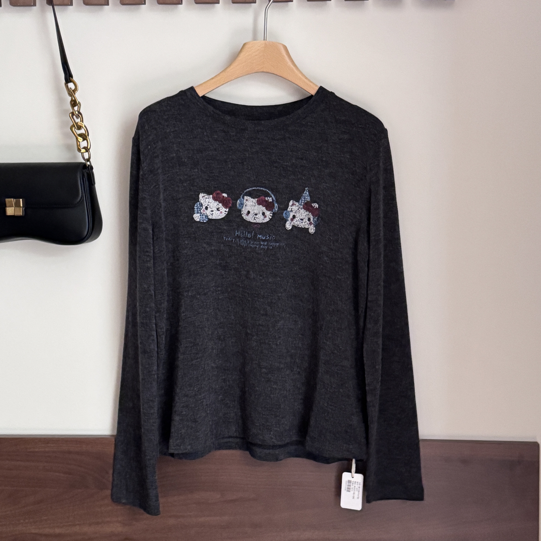 常规款耳机kitty猫长袖