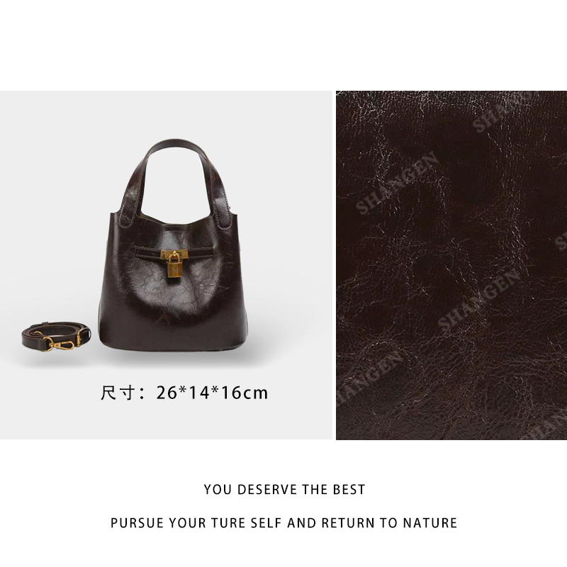 【尚恩CC】SKL-7785-1-咖啡色-轻奢百搭手提腋下新款斜跨女包