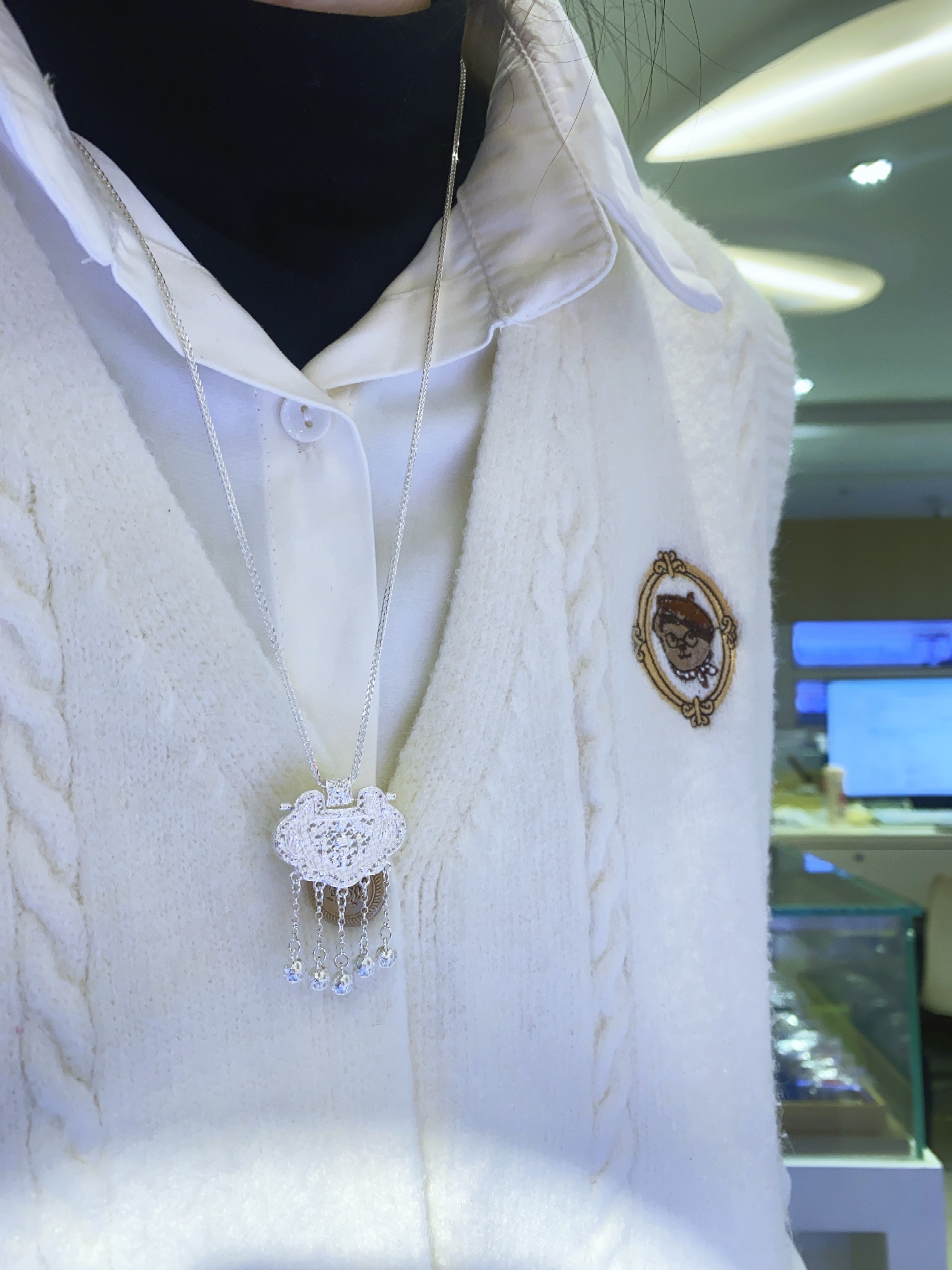 吊坠足银 【黄飞达】足银天子门生吊坠