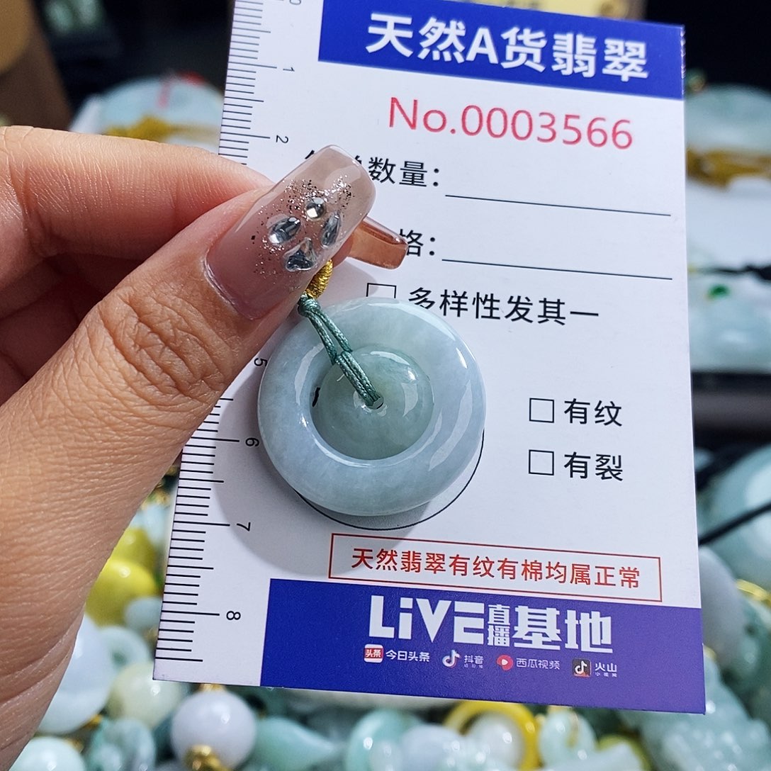 翡翠未镶嵌颈饰3566