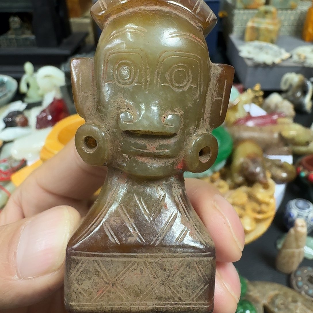 n***r和田玉（糖玉）未镶嵌挂件