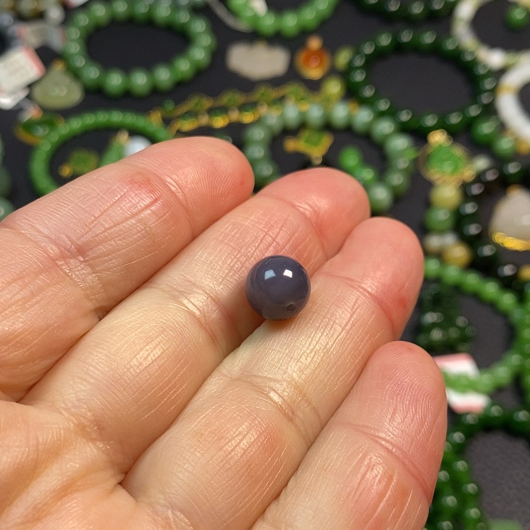 和田玉珠子9.9mm未镶嵌?***子