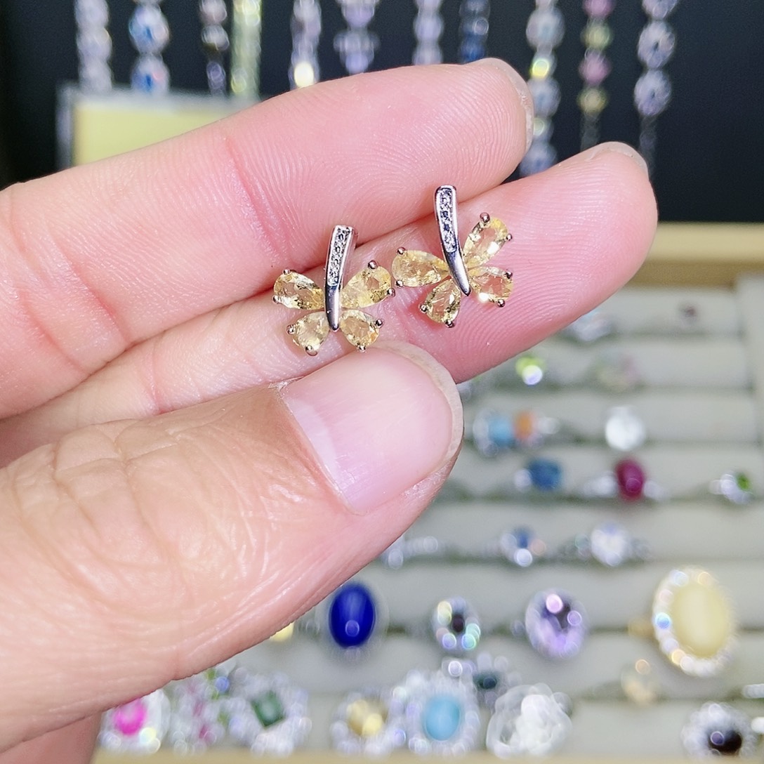 【闪购商品】未镶嵌耳饰黄晶