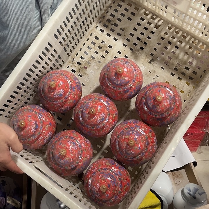 摆件珐琅彩瓷器茶叶罐储物罐！