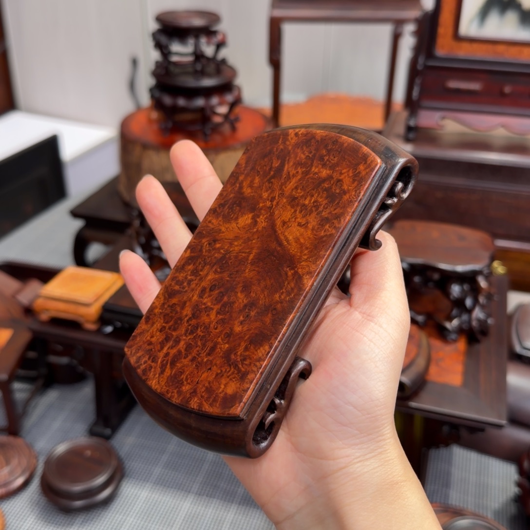 木大红酸枝交趾黄檀底座一木