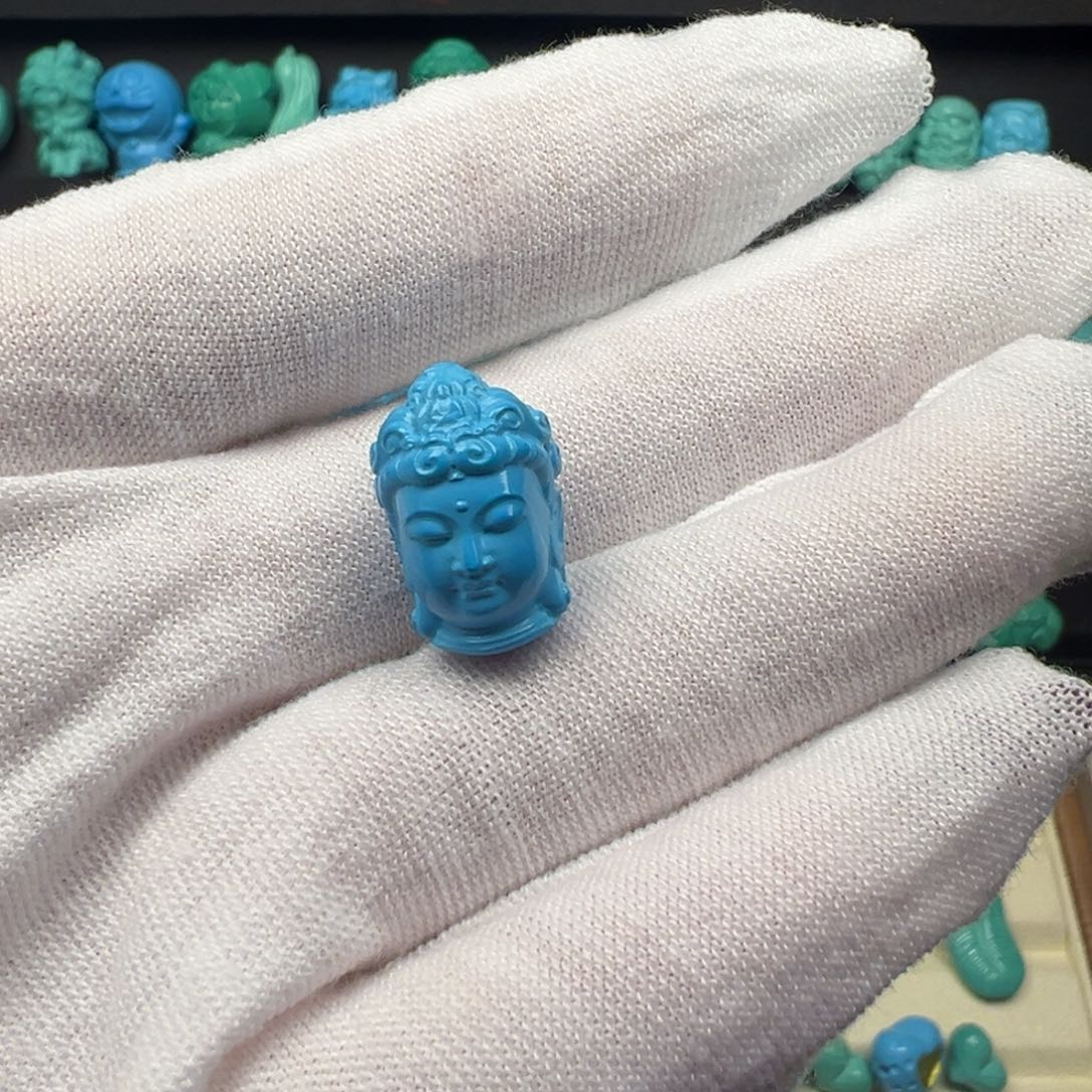 高瓷蓝观音珠卡十一