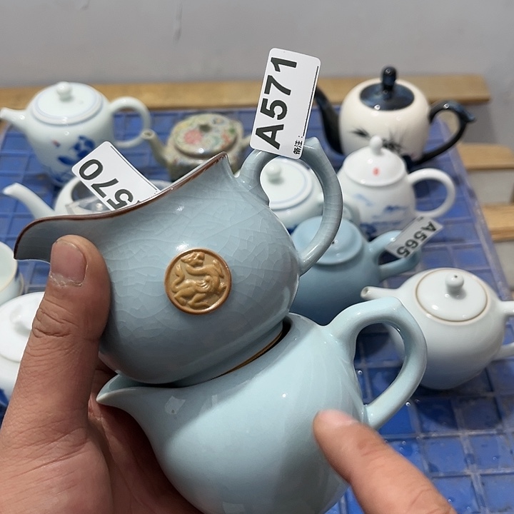 道***然茶具默认微瑕瓷器、茶具、壶、摆件，介意勿拍 