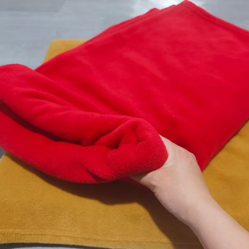 喜庆大红男士单人床单1