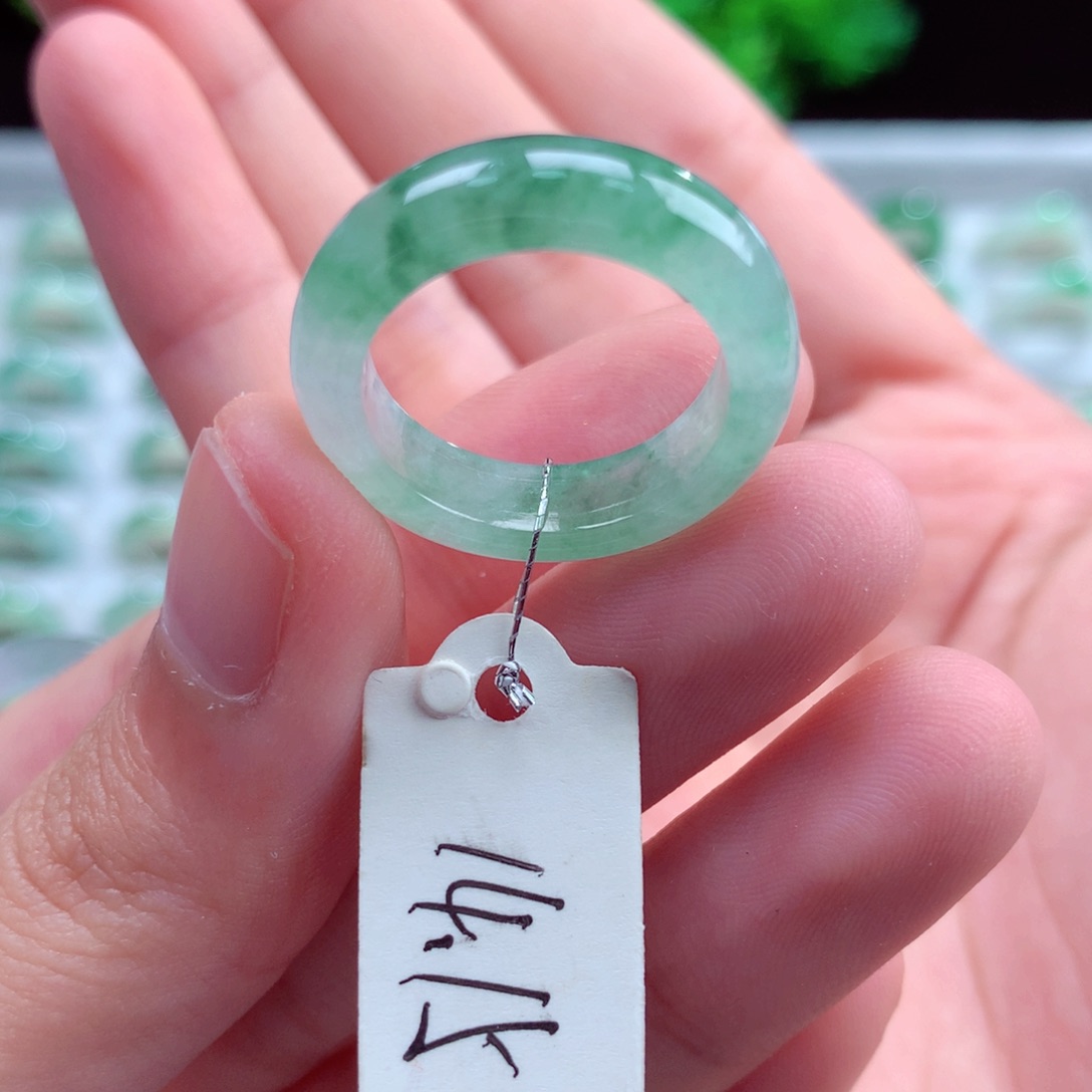 未镶嵌戒指翡翠苹****]天然