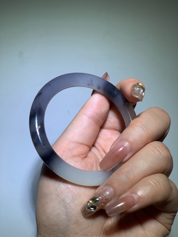 （三哥珠宝）和田玉手镯紫色