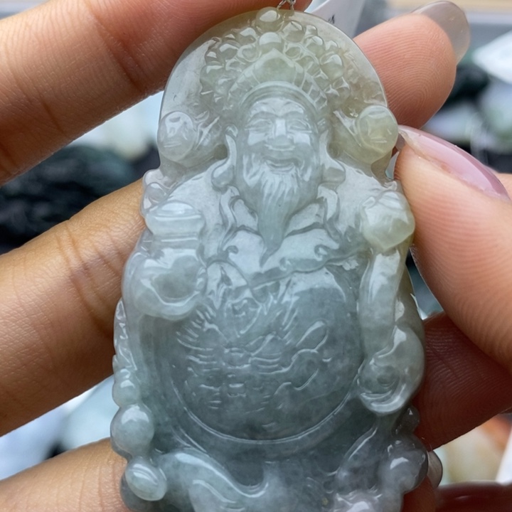 定制翡翠未镶嵌财神