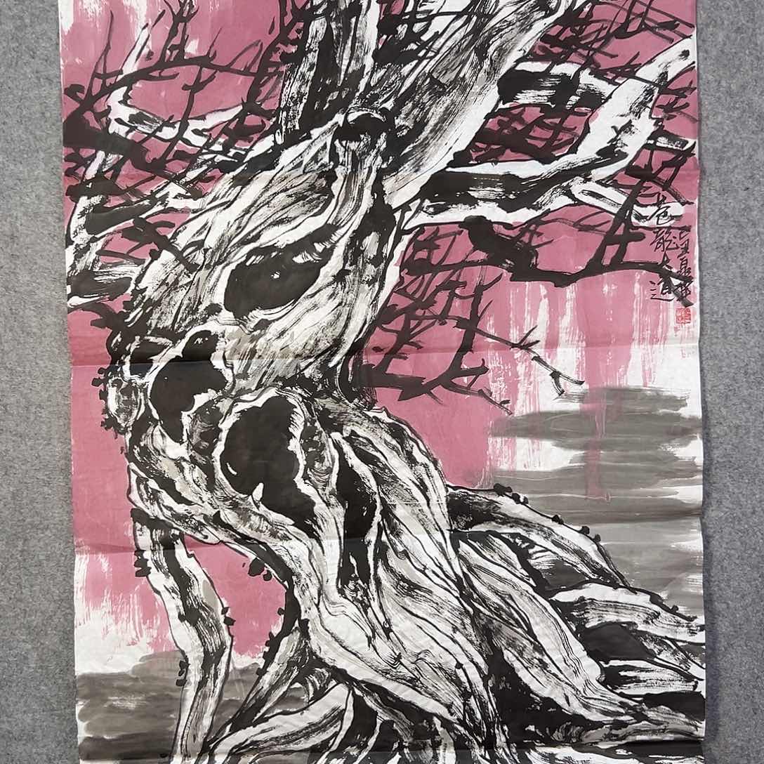 国画163 牡丹花的味道是很浓