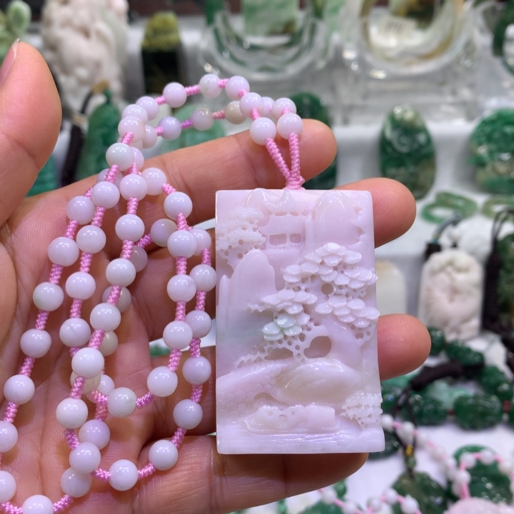 清***@独山玉未镶嵌颈饰