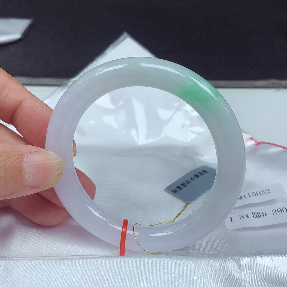 未镶嵌手镯翡翠54圈5032