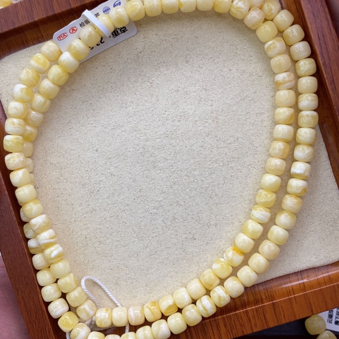 琥珀珠宝奇石未镶嵌7mm