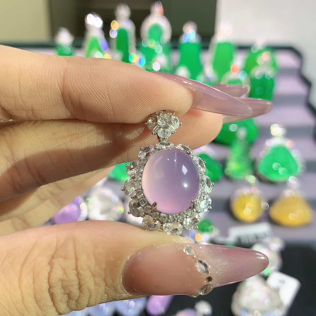 你***笑玛瑙/玉髓银S925镶嵌颈饰