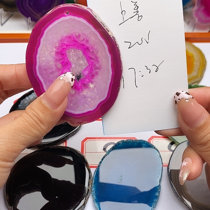 上***水玛瑙/玉髓合金颈饰