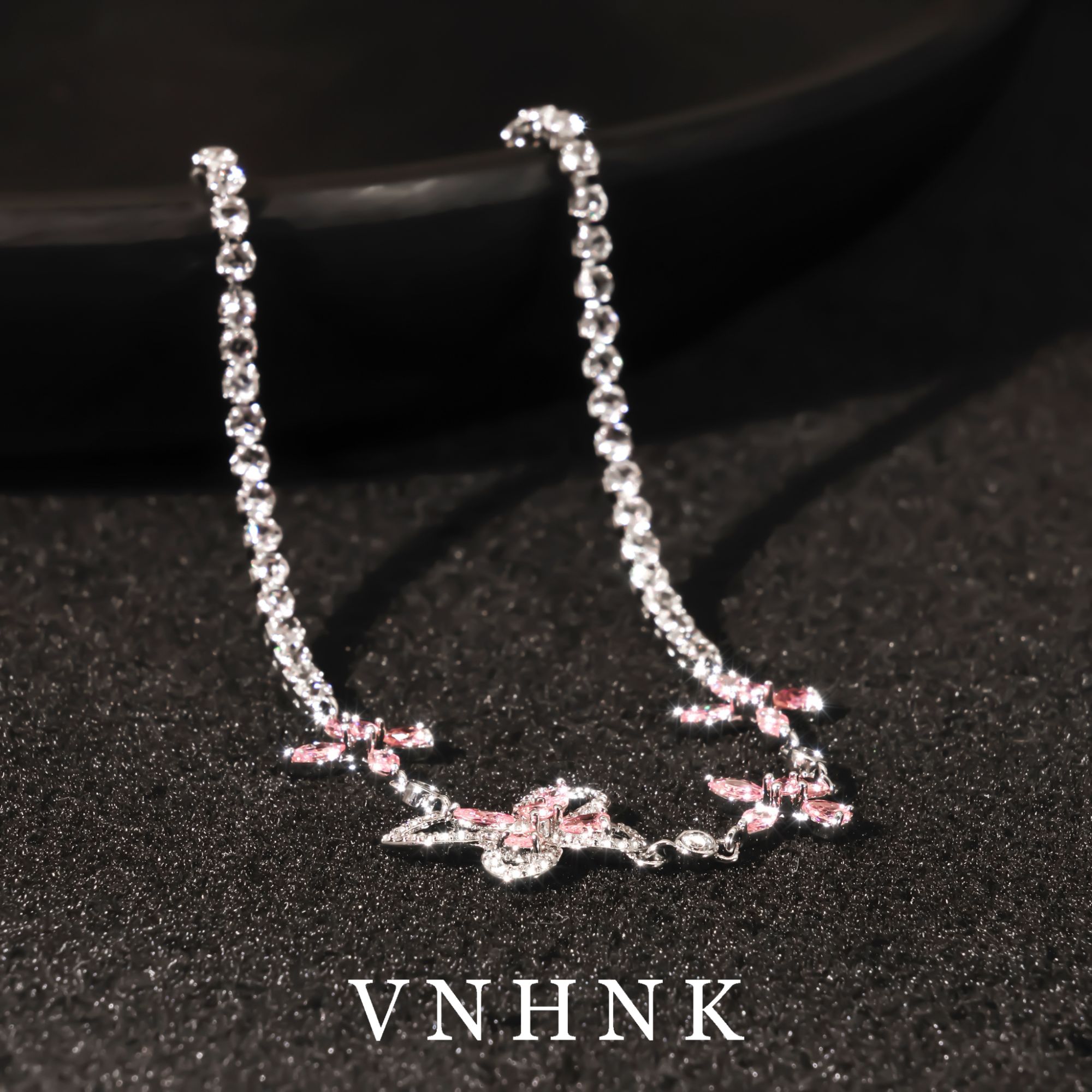 铜合金合成锆石项链 美可儿   T208   银色（42cm） 气质项链