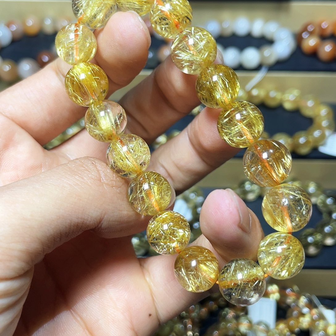 水晶手链未镶嵌钛晶12