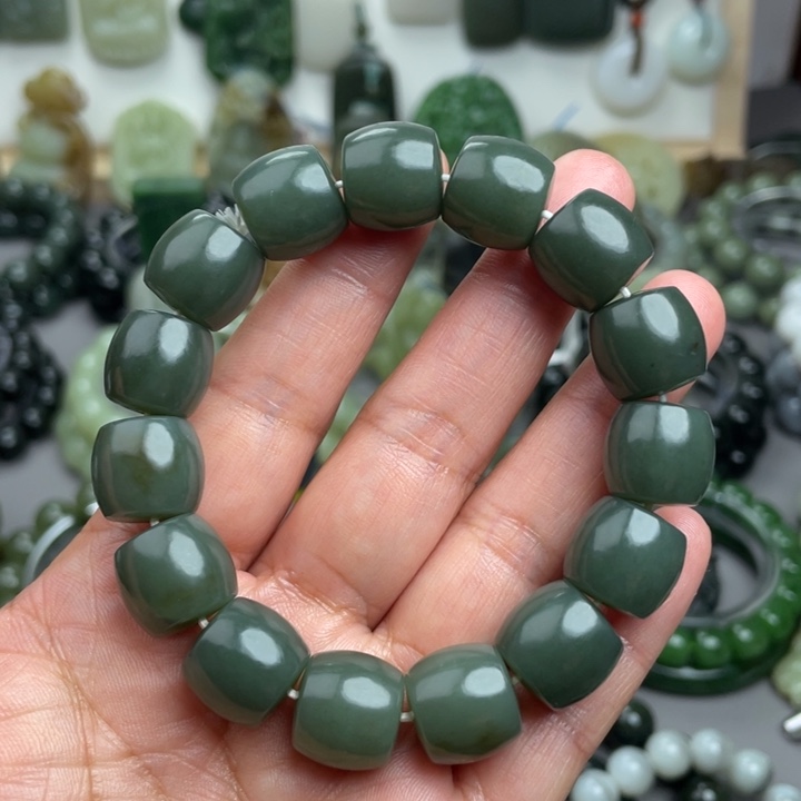 和田玉未镶嵌手链