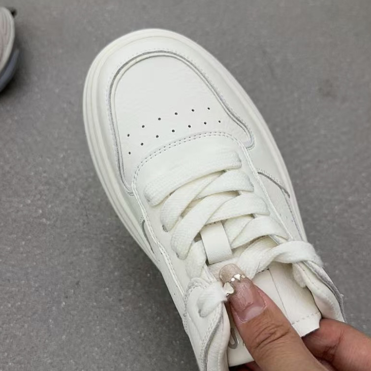 交叉绑带增高中跟防滑时尚休闲鞋低帮运动鞋厚底夏季女士鞋子