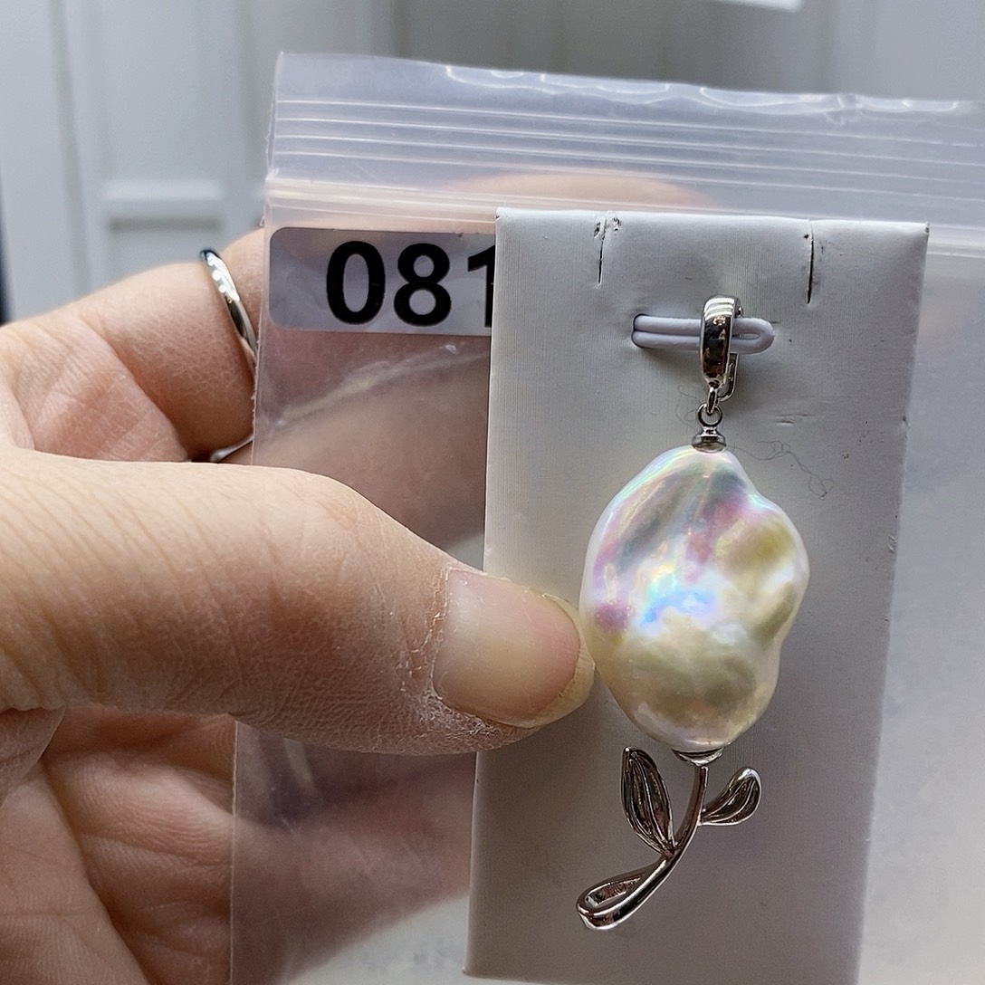 颈饰合金淡水珍珠