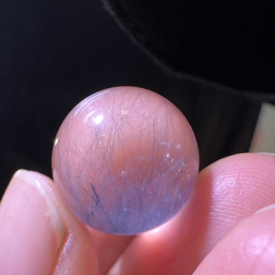 纯天然蓝钢丝单珠