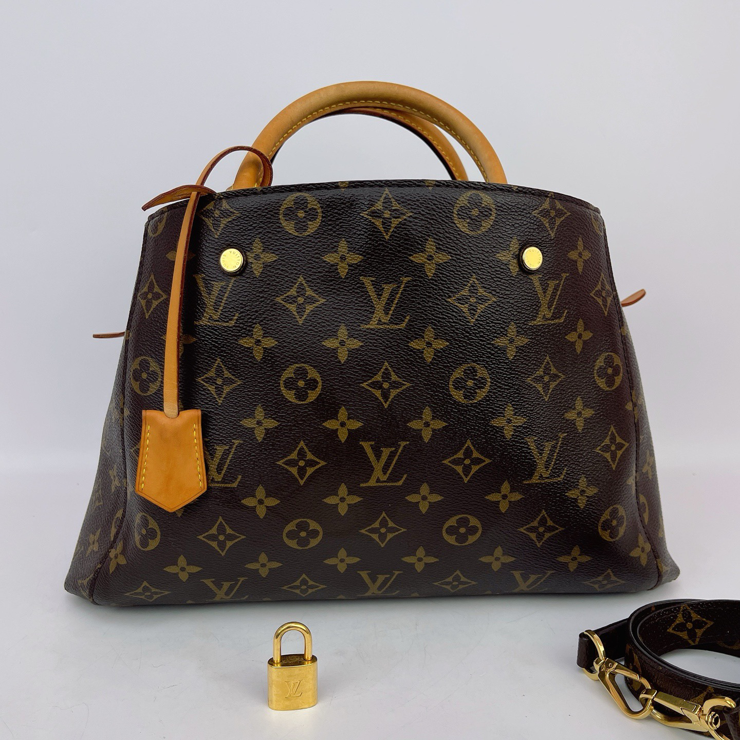 95新 LouisVuitton/路易威登 lv 蒙田单肩包底33内标sd1117 k395