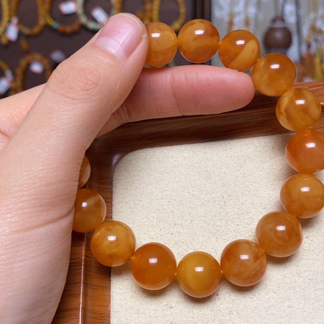 【闪购商品】手链蜜蜡未镶嵌手串定制