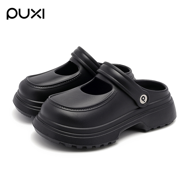 朴西玛丽珍洞洞鞋2025新款包头凉鞋女士夏季外穿厚底防滑洞洞鞋