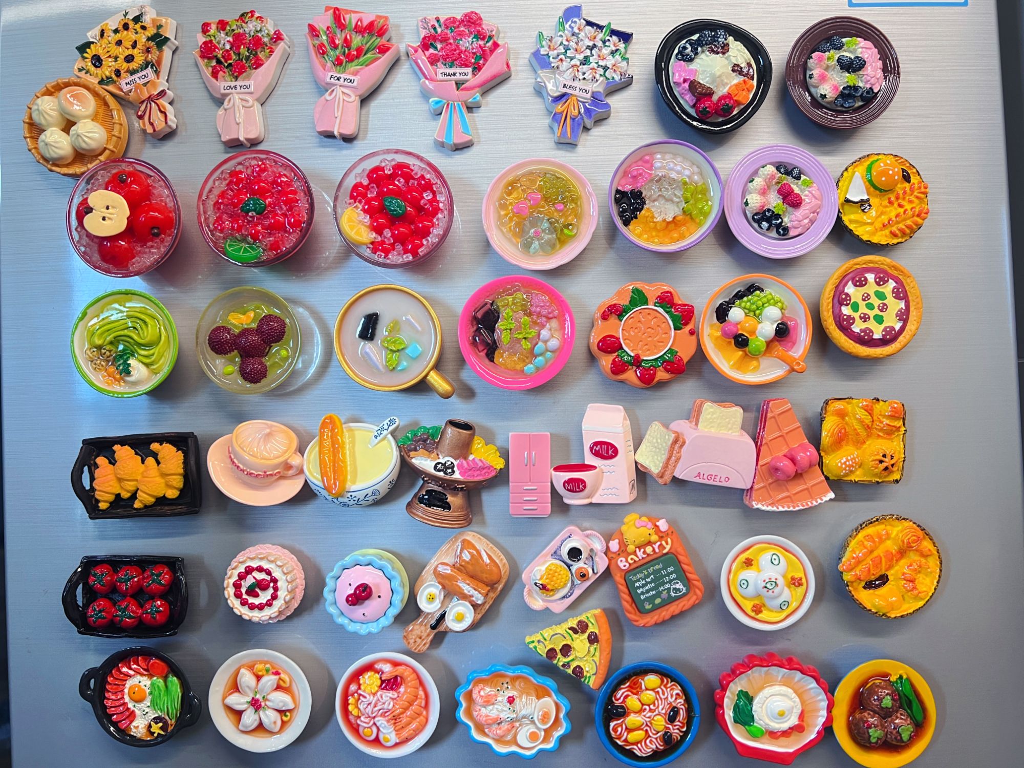 （直播拆）树脂创意立体冰箱贴摆件个性家用可爱居家手工冰箱贴网红